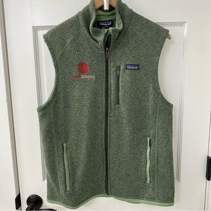 Men's Patagonia Better Sweater Full Zip Vest in Heathered Green, Size Large
